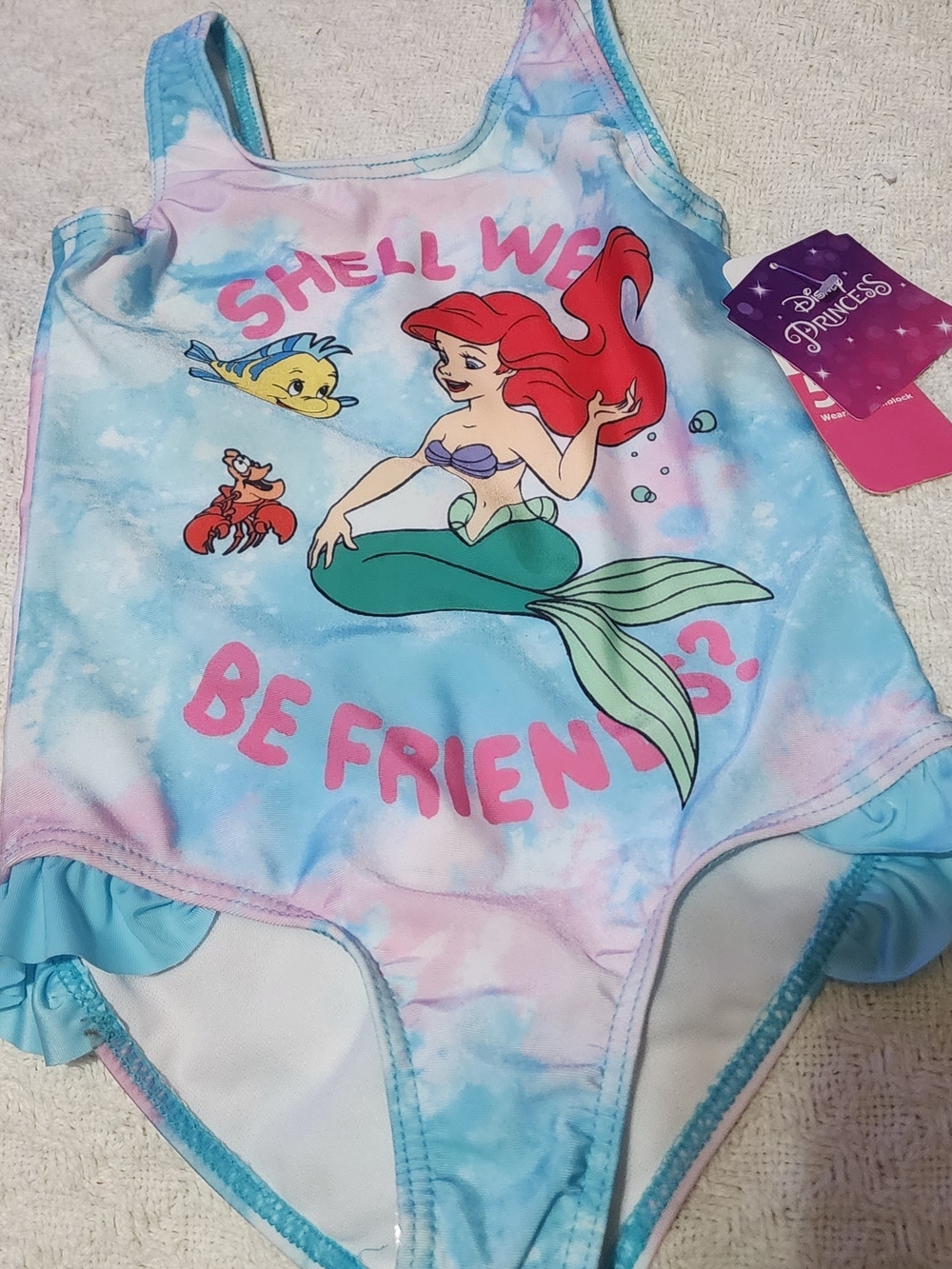 The Little Mermaid Girls One-Piece Swimsuit - Ariel & Friends